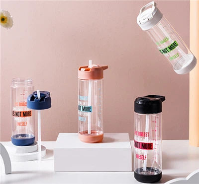 Design simples BPA portátil garrafa de água plástica livre